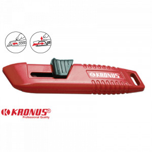 7556S Cutter 18 mm cu dubla securitate autoretractabil, KRONUS - Img 2