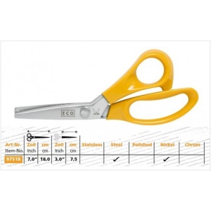 964418 Foarfeca craft pentru taieri decorative 18 cm, Eco, Kretzer - Img 4
