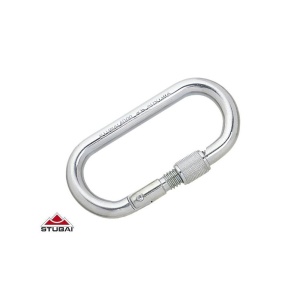 982501 Carabina din otel OVAL 40 kN cu surub, Stubai