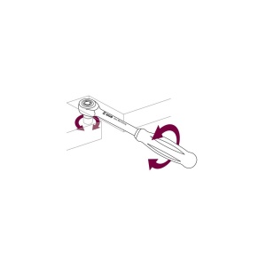 Antrenor cu clichet WGB 1/2" 390mm, 60 dinți, mner rotativ, crom-vanadiu, Ius Brasov - Img 6