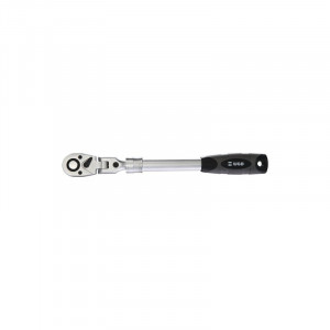 Antrenor cu clichet WGB 3/8", cu intermediar cardanic și mner telescopic, crom-vanadiu - Img 2