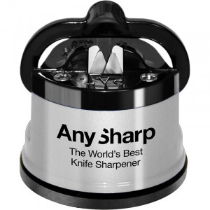 ANY- Essentials Silver Dispozitiv de ascutit cutite cu carcasa plastic, Silver, Anysharp - Img 2