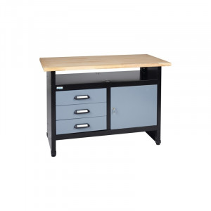 Banc de lucru 1200mm, cu 1 usa si 3 sertare - Img 2
