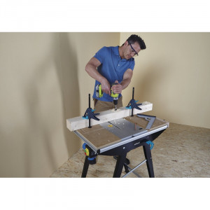 Banc de lucru 4 in 1 Wolfcraft Master cut 1500 6906000, sarcina maxima 200 kg - Img 5