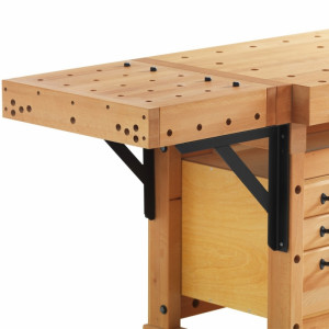 Banc de lucru pentru tamplarie PROFI Elite 1500 + platforma fixare + dulap SM07 SJOBERGS - Img 6