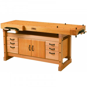 Banc de lucru pentru tamplarie PROFI Elite 2000 + dulap SM04, Sjobergs - Img 2
