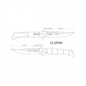 Briceag Cold Steel Large Luzon Flipper 8Cr13MoV CS-20NQX - Img 7