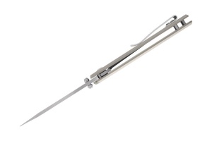 Briceag de buzunar Buck Odessa 0254SSS-B, otel 7Cr, maner otel inoxidabil, Frame Lock - Img 2