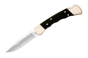 Briceag de vanatoare Buck 110 Folding Hunter (0110BRSFG-B / 0110BRS-B), otel 420HC, alama si abanos, Lockback - Img 2