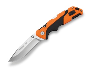 Briceag de vanatoare Buck Pursuit Pro Large 0659ORS-B, otel S35VN, maner Versaflex portocaliu, Lockback