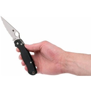 Briceag Para Military™ 2 Black G-10, Spyderco - Img 11