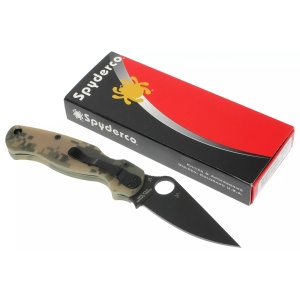 Briceag Para Military™ 2 G-10 Digital Camo lama neagra, Spyderco - Img 6
