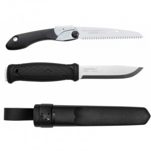 CBS132.1 Set Cutit Mora Garberg INOX Si Fierastrau pliabil bushcraft/camping Silky Pocketboy 170mm cu 10dinti/30mm - Img 2