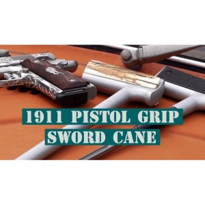 Cold Steel 1911 Guardian I Sword Cane CS-88SCFH, baston de colecție cu design inspirat de pistolul Colt M1911 - Img 4