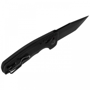 Cutit automat SOG TAC AU Compact Tanto 15-38-09-57, lama Tanto Cryo D2, AU-XR Lock, maner din aluminiu, Tactical EDC Knife - Img 4