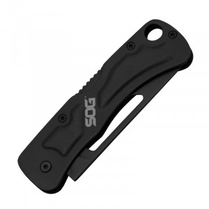 Cutit breloc SOG Centi II CE1012-CP, lama 3Cr13, Slip Joint, maner din otel inoxidabil, EDC Keychain Knife - Img 7