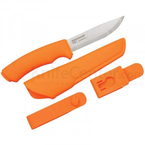 Cutit Bushcraft (S) Hi-Vis Orange outdoor si supraviețuire, otel inoxidabil suedez 12C27, Morakniv - Img 5