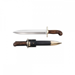 Cutit Cold Steel 1849 Rifleman's Knife CS-88GRB cu lama din otel carbon 1090 si teaca din piele - Img 2