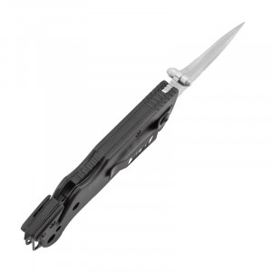 Cutit de salvare SOG Escape Bead Blasted FF24-CP, lama 9Cr18MoV, Lockback, cutter centura, spargator geam, Rescue Knife - Img 8