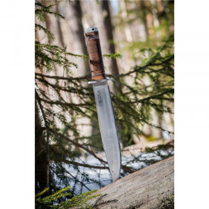 Cutit Fallkniven NL1L Frej Lam. VG10 Satin Finish Lama 250 mm Otel Laminat VG10 Maner Piele - Img 8