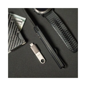 Cutit pliabil SOG One-Zero XR Black Black Chrome 12-73-03-57, lama Drop Point CRYO CPM S35VN Black TiNi, XR Lock, Flipper, maner Aluminiu Black, EDC Premium - Img 8