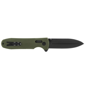 Cutit pliabil SOG Pentagon XR OD Green 12-61-02-57, lama Spear Point CTS XHP Black TiNi, XR Lock, Flipper, maner G10 OD Green, EDC Tactical - Img 2