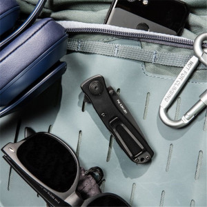 Cutit pliabil SOG Twitch II Black TWI12-CP, lama Drop Point AUS-8 Black TiNi, deschidere asistata S.A.T., Lockback, maner din aluminiu anodizat negru, EDC Premium - Img 10