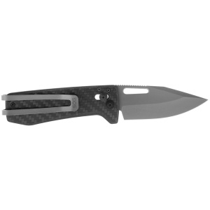Cutit pliabil SOG Ultra XR Graphite 12-63-01-57, lama Clip Point CPM S35VN TiNi Graphite, XR Lock, Thumb Stud, maner Carbon Fiber, EDC Ultra Lightweight - Img 2