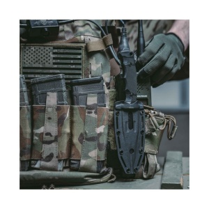 Cutit tactic SOG SEAL FX Serrated, otel CRYO CPM S35VN, lama partial zimtata 109 mm - Img 15