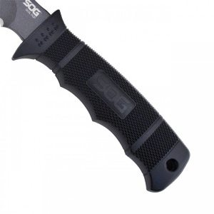 Cutit tactic SOG SEAL Pup Black, otel AUS-8, lama partial zimtata 120 mm - Img 21