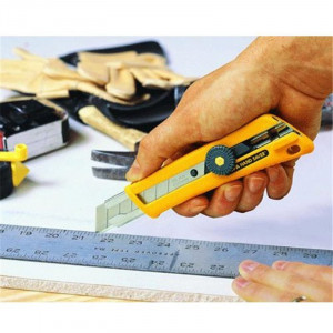 Cutter Profesional 18 mm OLFA NOL-1 – Blocare cu Rotita si Maner Ergonomic Anti-Alunecare - Img 3