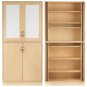 Dulap de depozitare cu usi de tabla/mesteacan CABINET 1, Sjobergs - Img 1