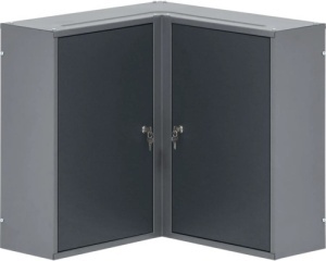 Dulap suspendat pentru colt 600x600x190 mm, cu 2 usi si 4 polite - Img 2