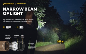 F07501WS Lanterna tactica Dobermann Pro Magnet USB Sand - Warm, Armytek - Img 11