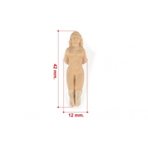 Figurina femeie din lemn pentru navomodele / hobby, Amati Italia - Img 2