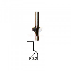 Freza cu radius concav R3,2mm, Proxxon 29036 - Img 3