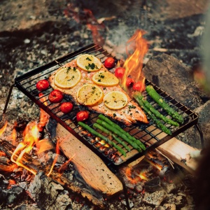 Gratar pliabil pentru foc de tabara Stabilotherm BBQ Grid Medium din otel inoxidabil - Img 6