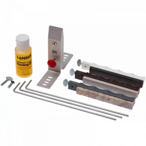 Lansky Natural Arkansas Sharpening System - Set Sistem ascutire de precizie a cutitelor cu 3 pietre naturale Arkansas - Img 6