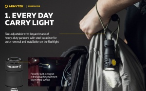 Lanterna EDC Armytek Prime C1 Pro White 1000 lm - Img 7
