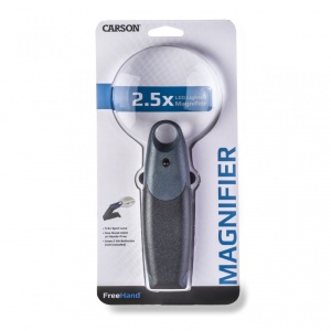 Lupa de mana FreeHand putere 2.5x/5.5x cu led, Carson - Img 9
