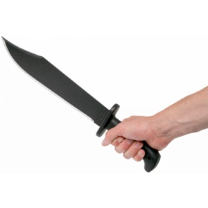 Maceta Cold Steel Black Bear Bowie 12" 1055 Carbon cu teaca Cor-Ex CS-97SMBWZ - Img 4