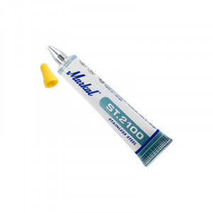 Marker cu vopsea, varf cu bilă metalică ST.2100 pentru Inox, varf 3mm, Markal - Img 3