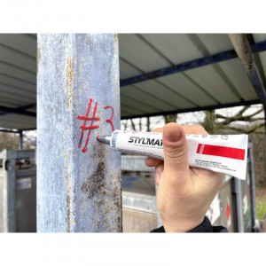 Marker vopsea cu bilă metalică STYLMARK, varf 6 mm, Markal - Img 11