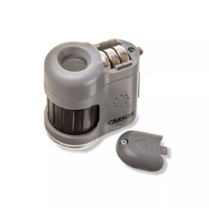 Microscop de buzunar Carson MicroMini cu 20x LED și iluminare UV