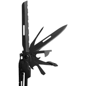 Multitool SOG PowerAccess Deluxe Black, 21 functii, Compound Leverage, kit 12 biti si husa nylon - Img 12