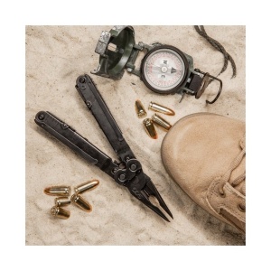 Multitool SOG PowerLock EOD Black Oxide cu husa din nylon, 17 functii, Compound Leverage - Img 17