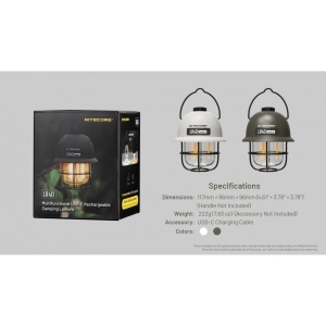 Nitecore LR40, Felinar Camping Reincarcabil Verde - Img 8