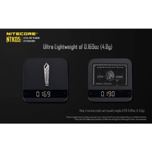 Nitecore NTK05 Cutit din Titan cu Lama de Bisturiu - Img 10