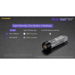 Nitecore TIKI UV - Lanterna Breloc cu Lumina UV - Img 20