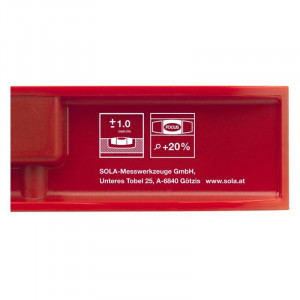 Nivela din plastic PTF 25 2 bule, SOLA - Img 4